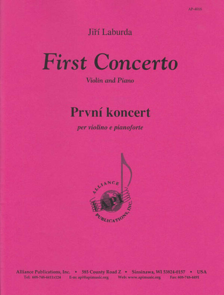 First Concerto/prvni Koncert - Vln Solo